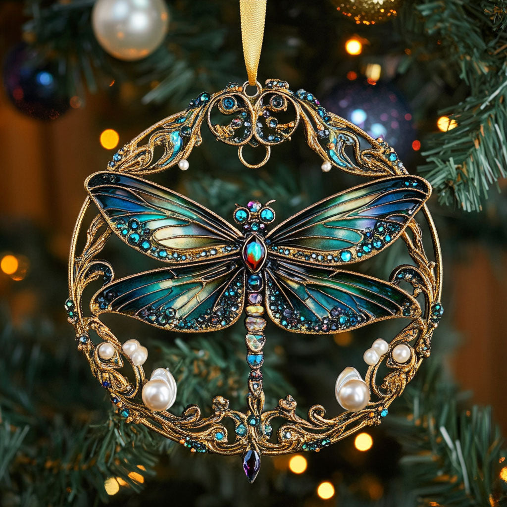 Blue Crystal Dragonfly CW2711001CL Christmas Ornament