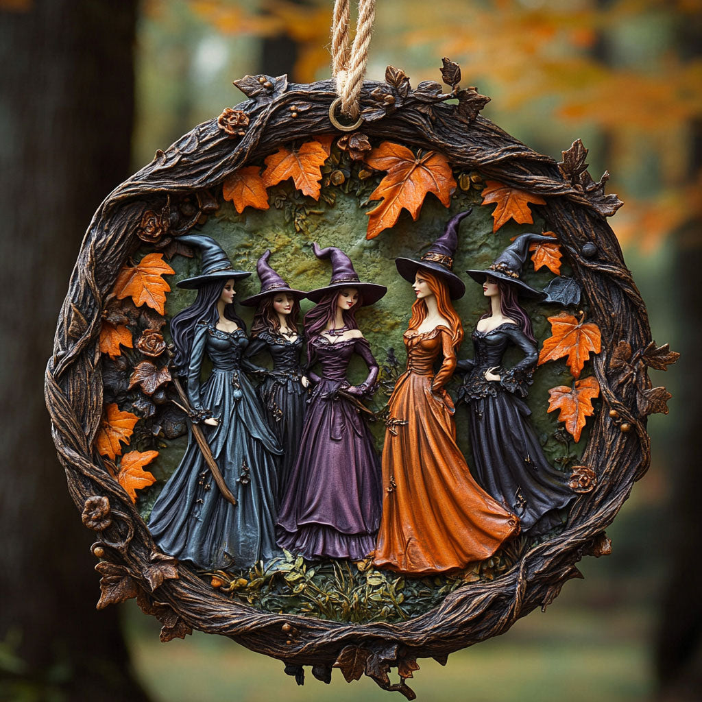 Moonlit Witch Grove WN0312007CL Christmas Ornament