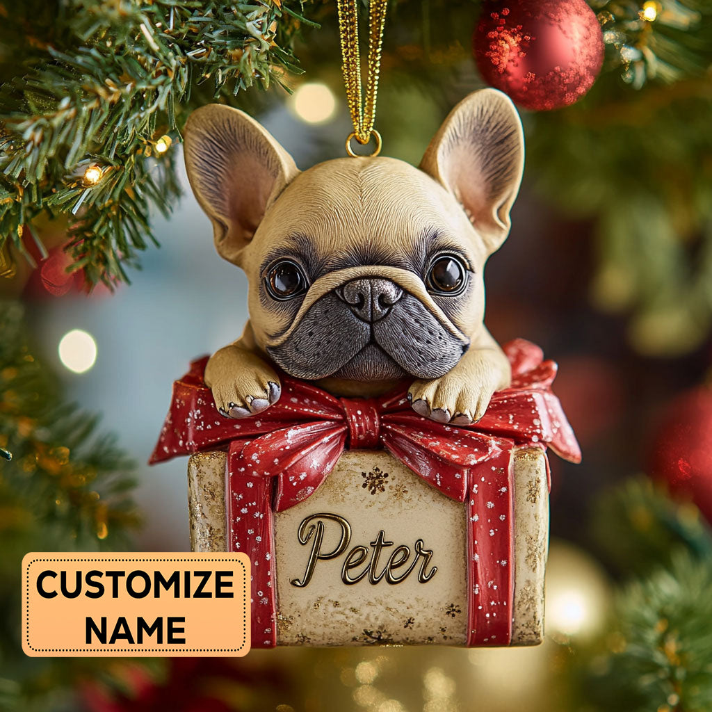 Bulldog Gift CP2911015CL Personalized Christmas Ornament
