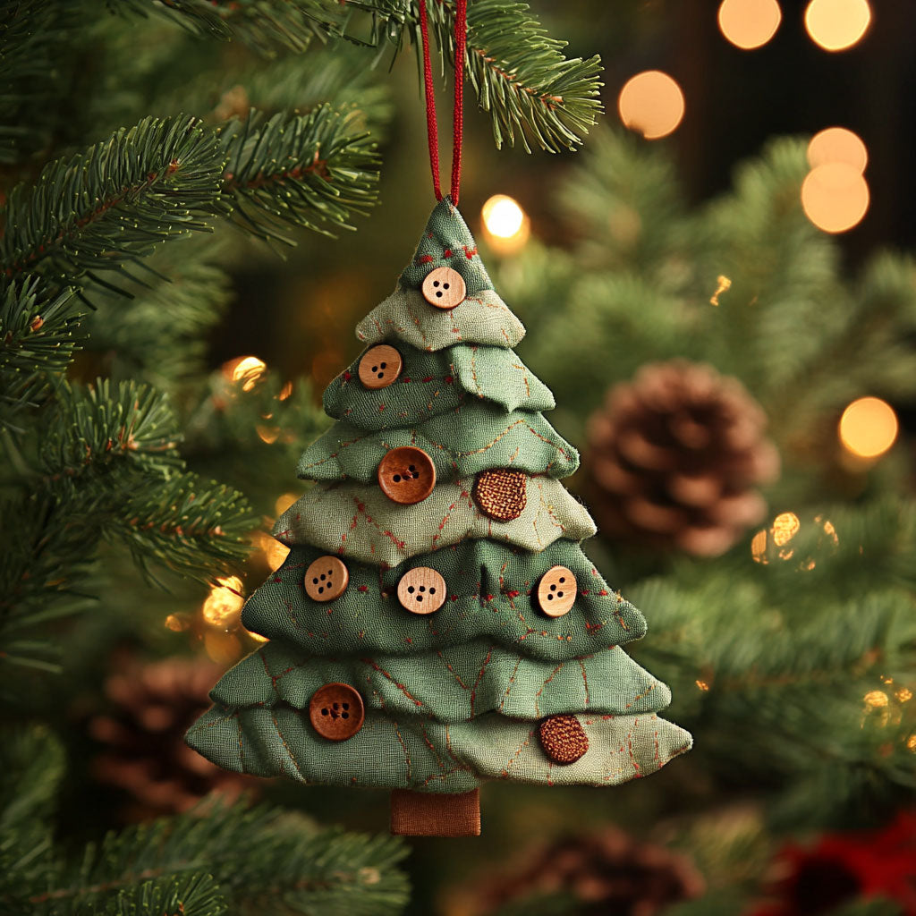 Button Christmas Tree WN1512006CL Christmas Ornament