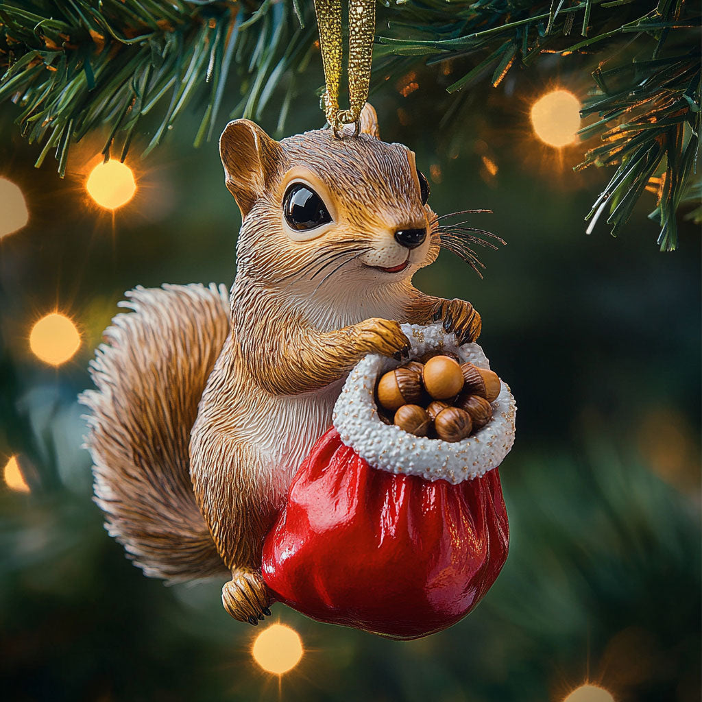 Holiday Squirrel CP0312184CL Christmas Ornament
