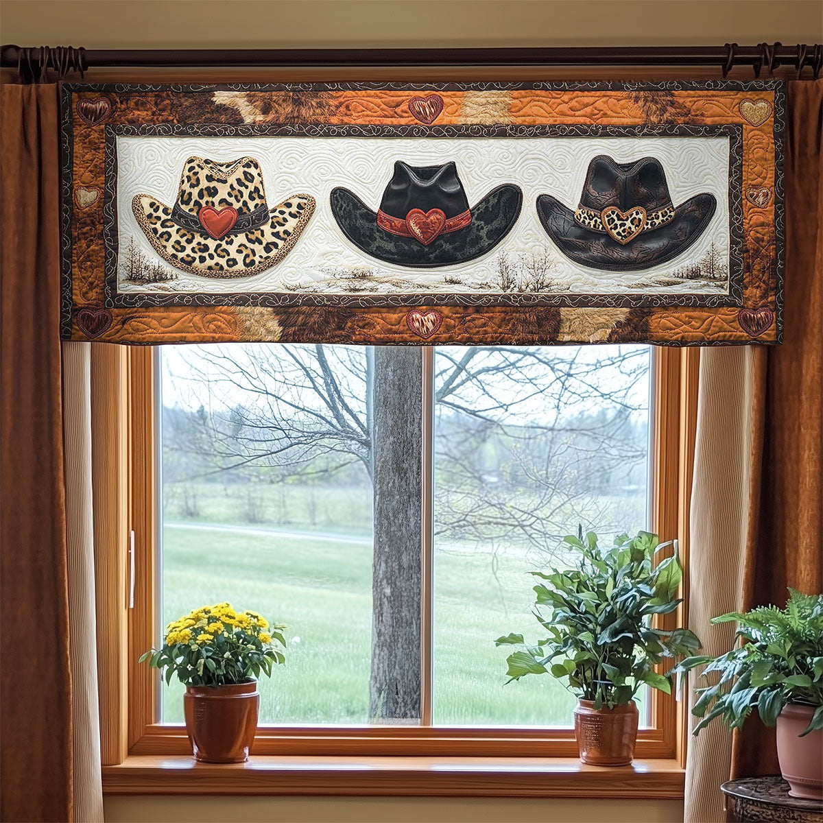 Sweetheart Cowboy Hat WN1505052CL Quilted Valance
