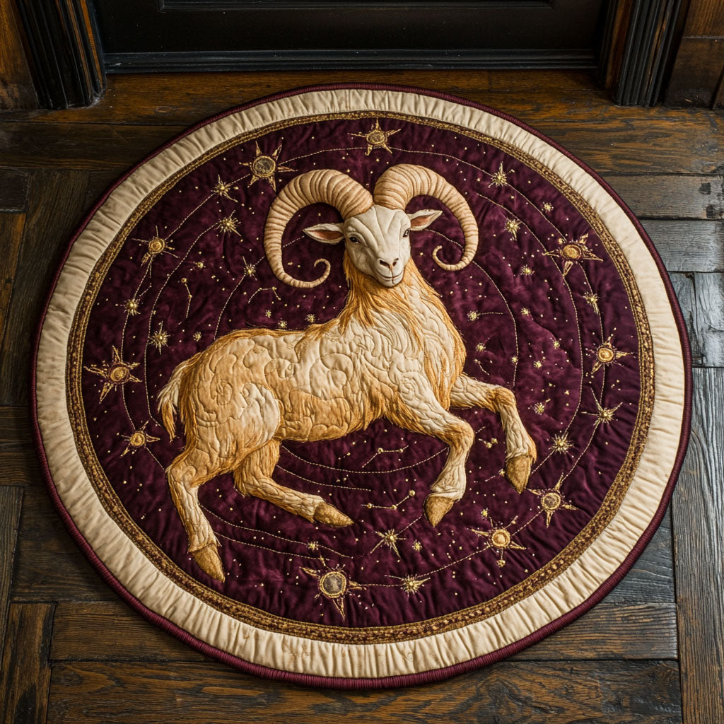 Celestial Goat CP1707041CL Quilted Round Mat