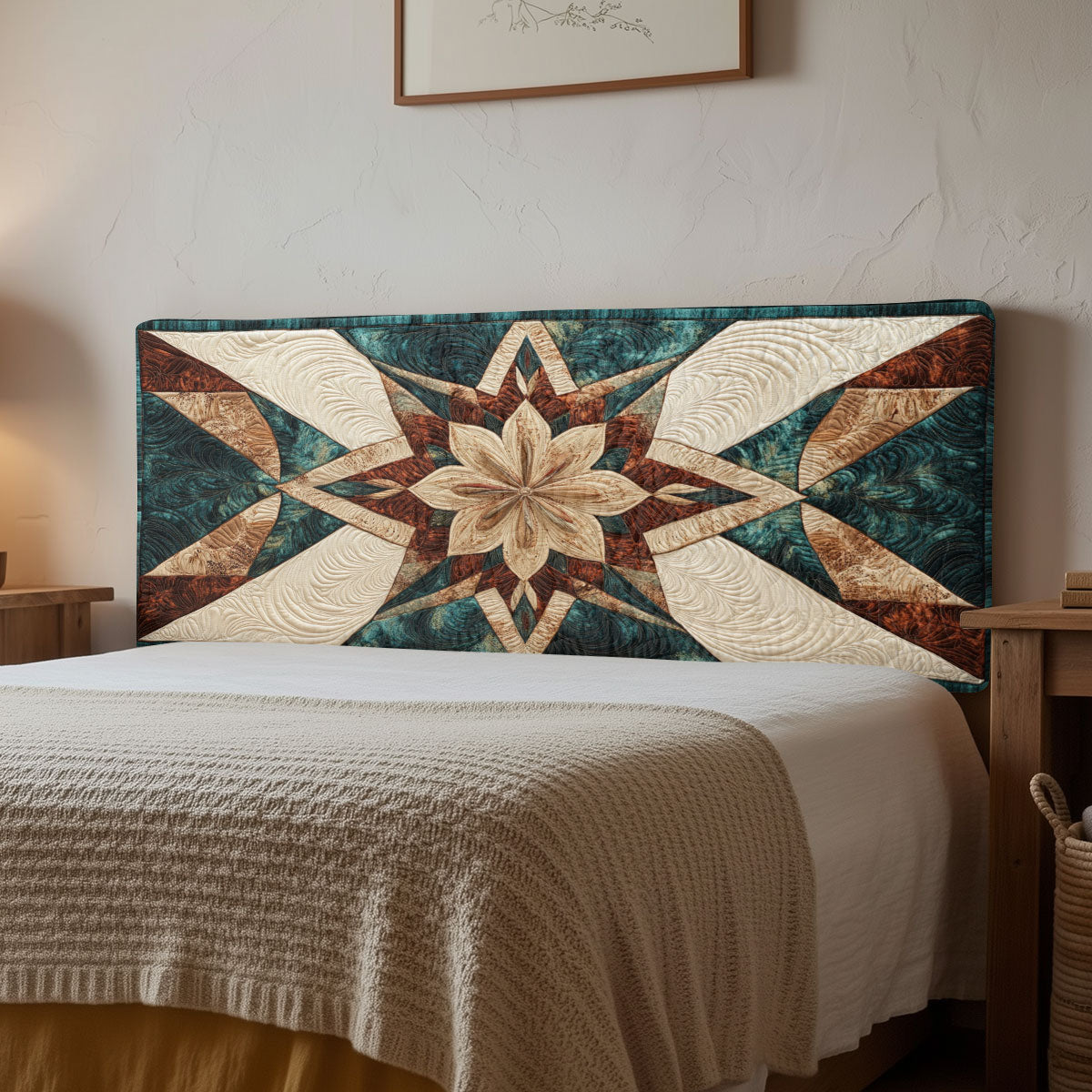 Native American Starburst CW1212030CL Quilted Headboard Slipcover