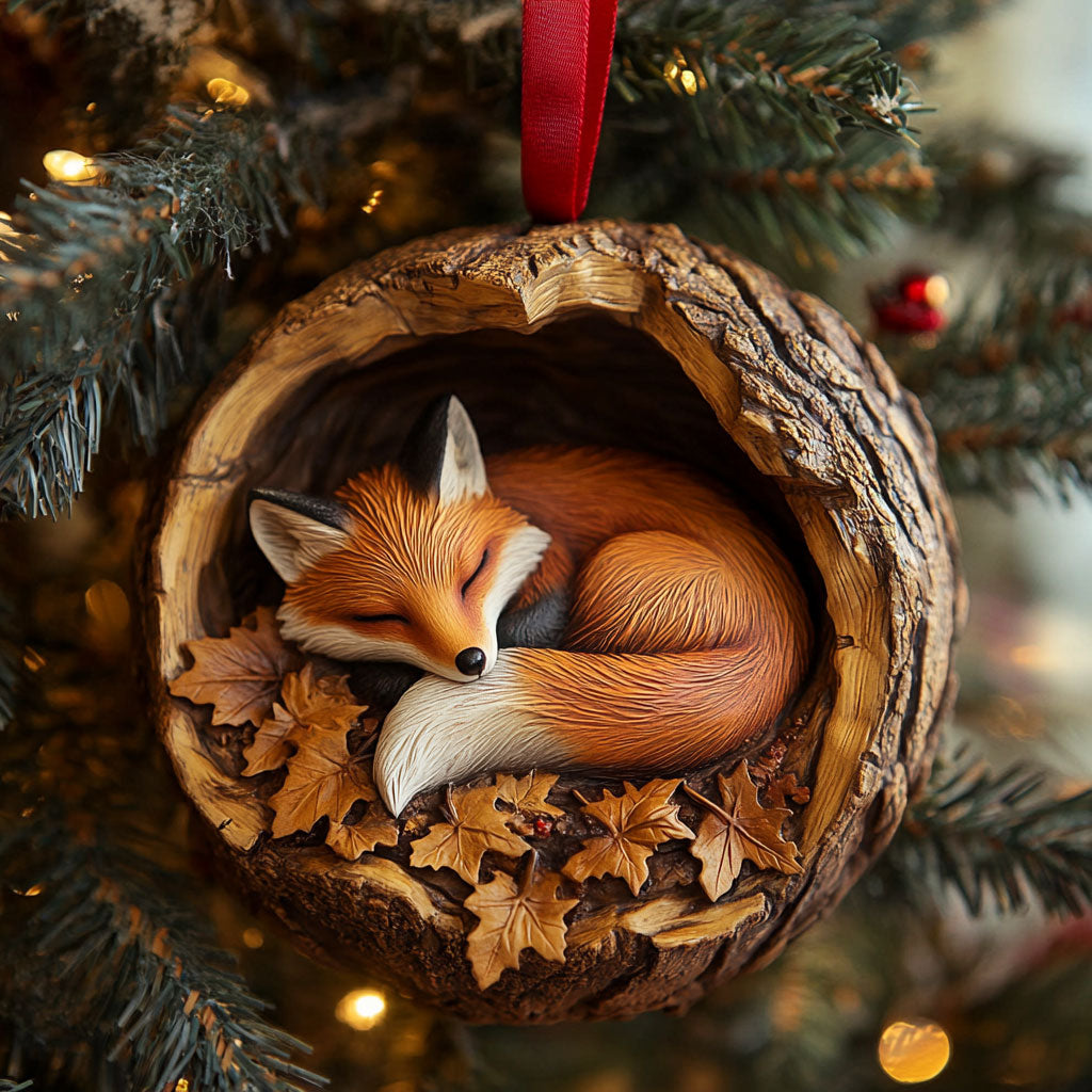 Fox Cozy Hollow CW0311008CL Christmas Ornament