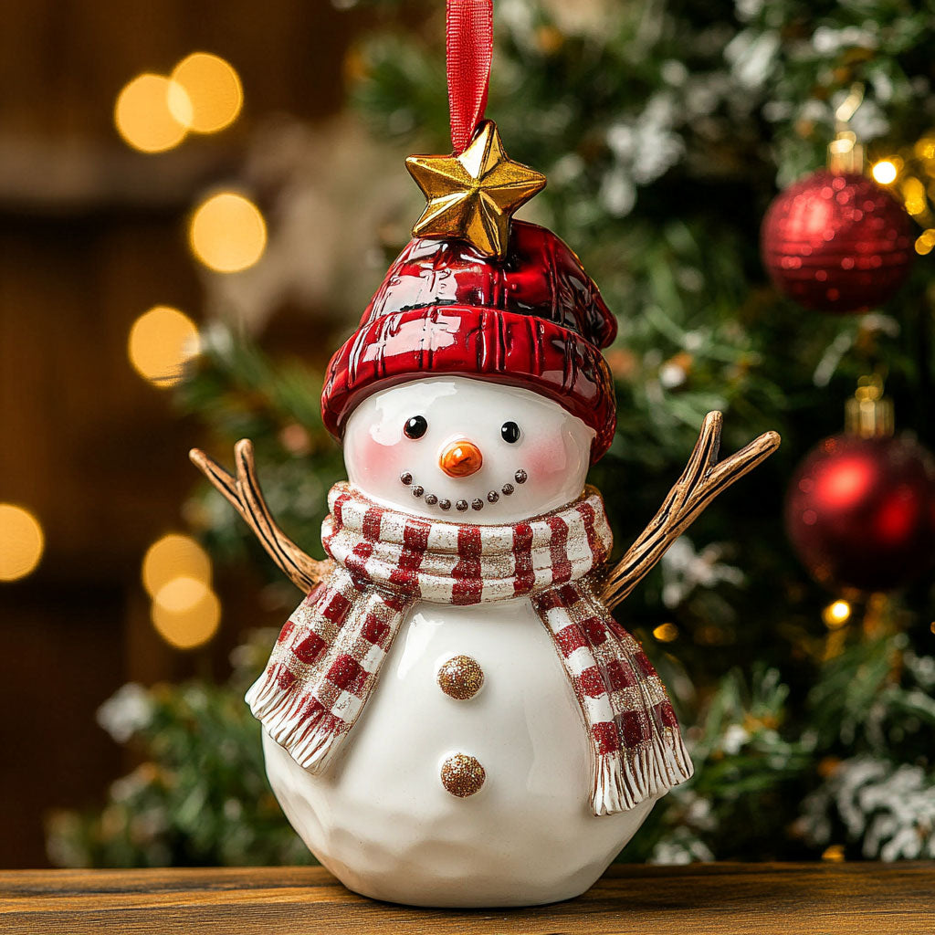 Snowman Happy CW1310007CL Christmas Ornament