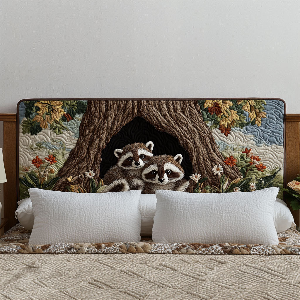 Raccoon Nest KL0601019CL Quilted Headboard Slipcover