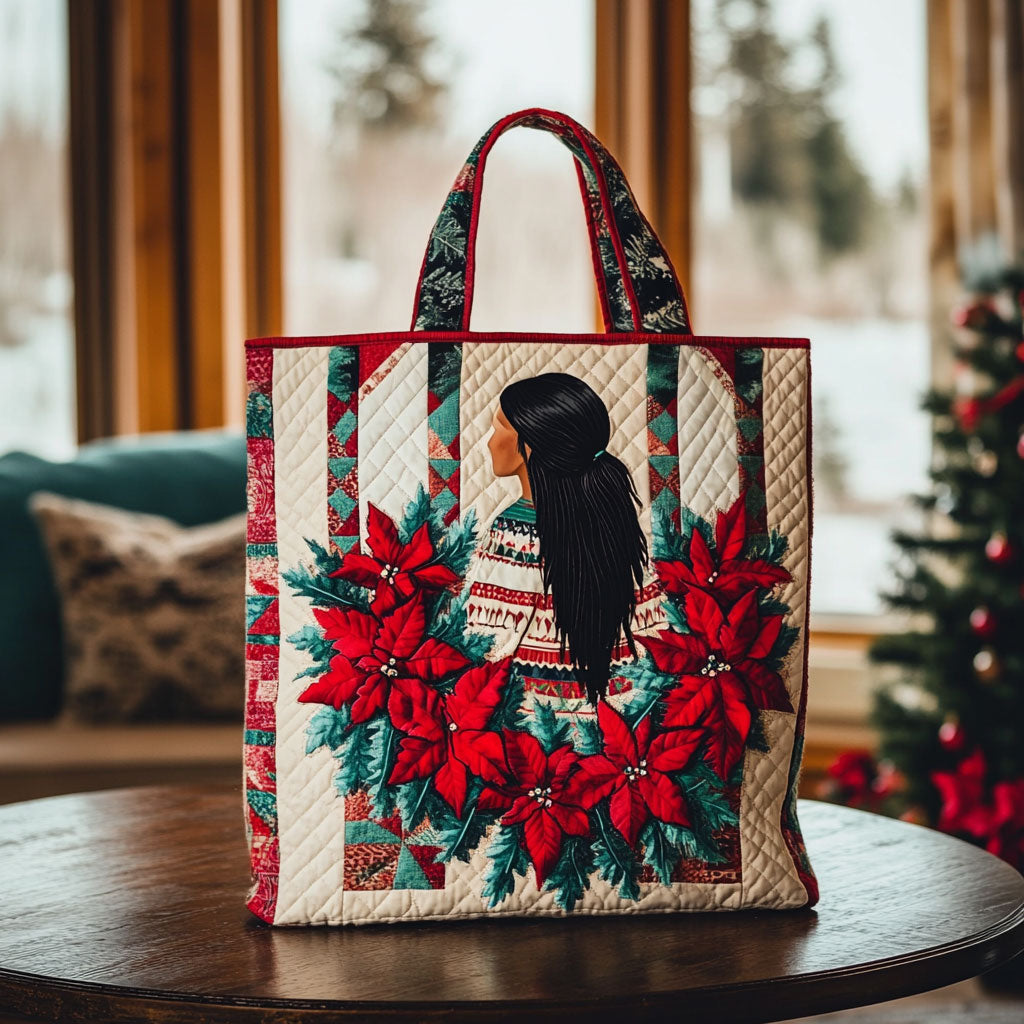 Bloom Native Woman KL1512005CL Quilted Tote Bag