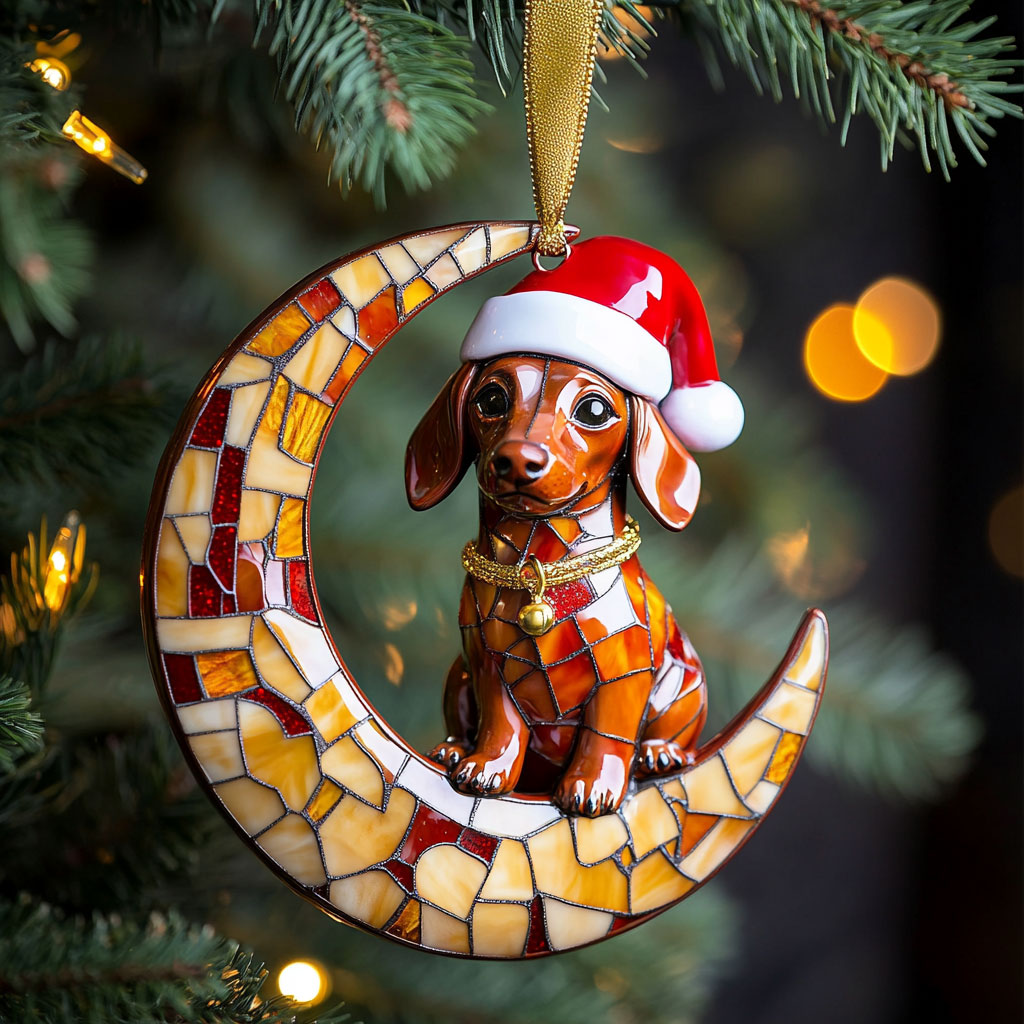 Dachshund Magic Night WN1510038CL Christmas Ornament