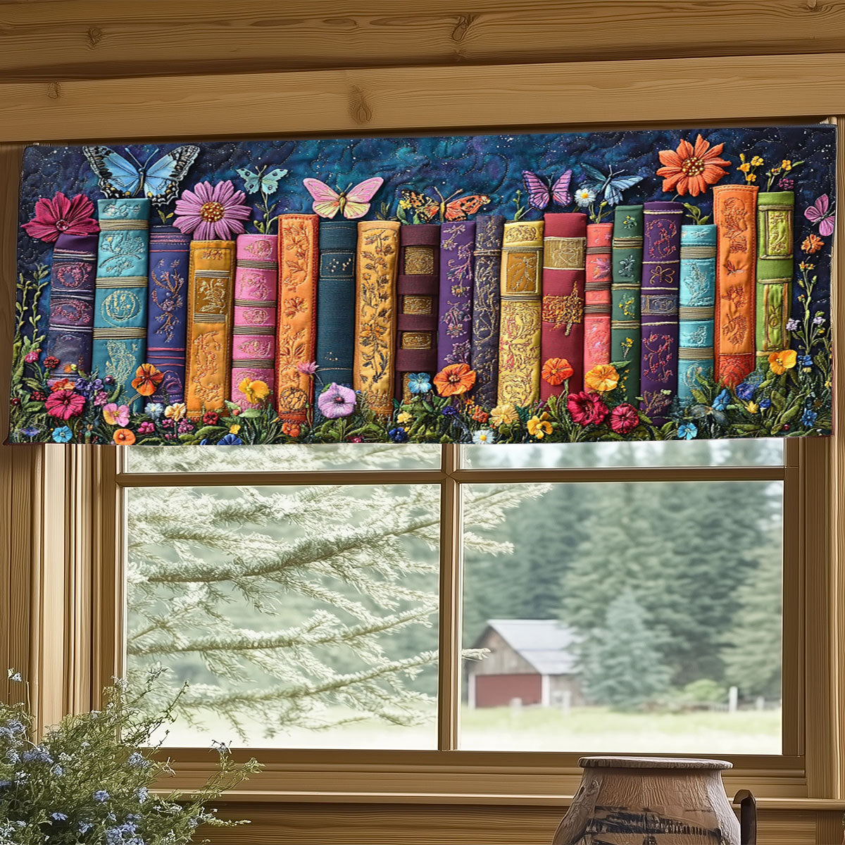 Chapters In The Cosmos WJ1306029CL Quilted Valance