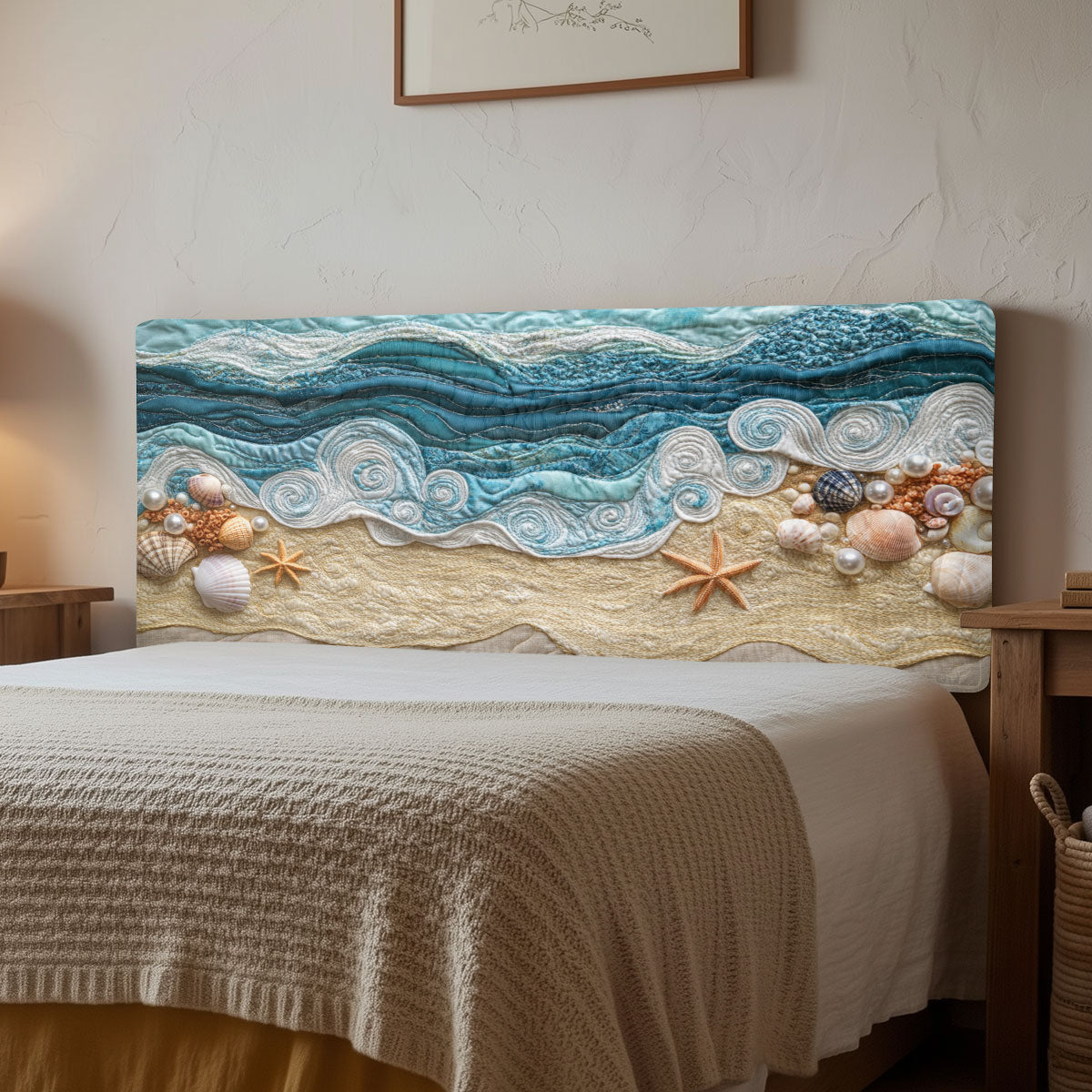 Seaside Dream CW1212053CL Quilted Headboard Slipcover