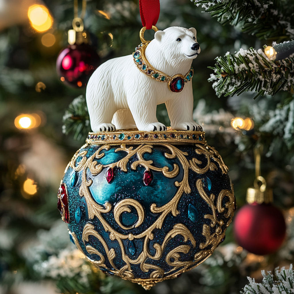 Jolly Polar Bear CW0112028CL Christmas Ornament