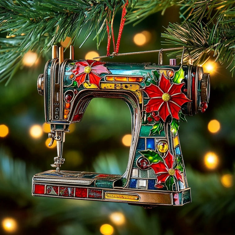 Colorful Sewing Machine XR1510018CL Christmas Ornament