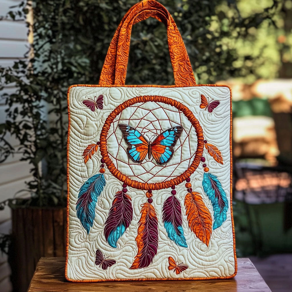 Dreamcatcher Butterfly QA0412009CL Quilted Tote Bag