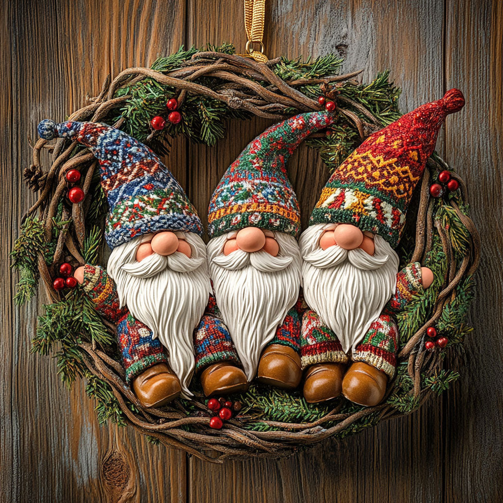 Merry Little Gnome WN1410034CL Christmas Ornament
