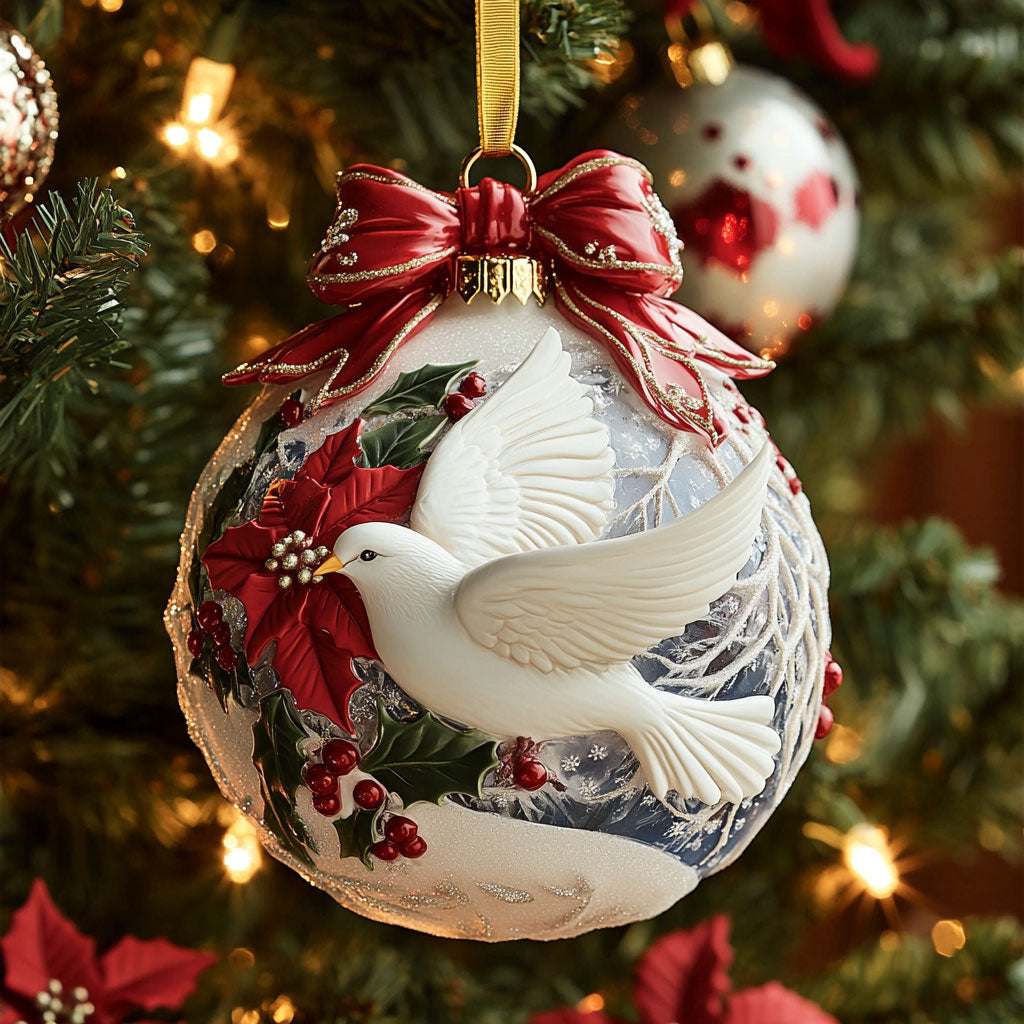 Winter Dove CW0412116CL Christmas Ornament