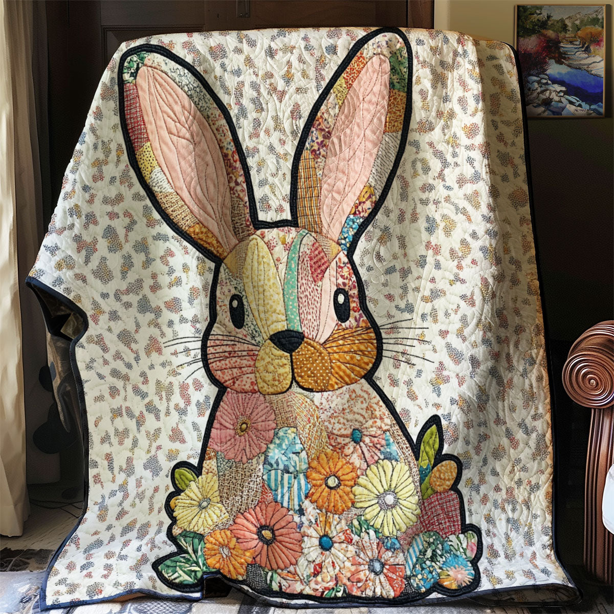 Flower Bunny WJ0601015CL Quilt
