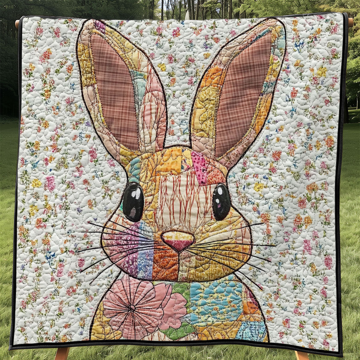 Flower Rabbit WJ0601016CL Quilt