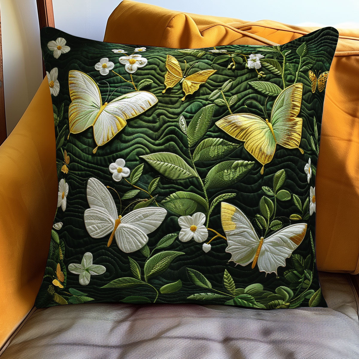 Forest Butterflies WJ1301074CL Quilt Pillow Case