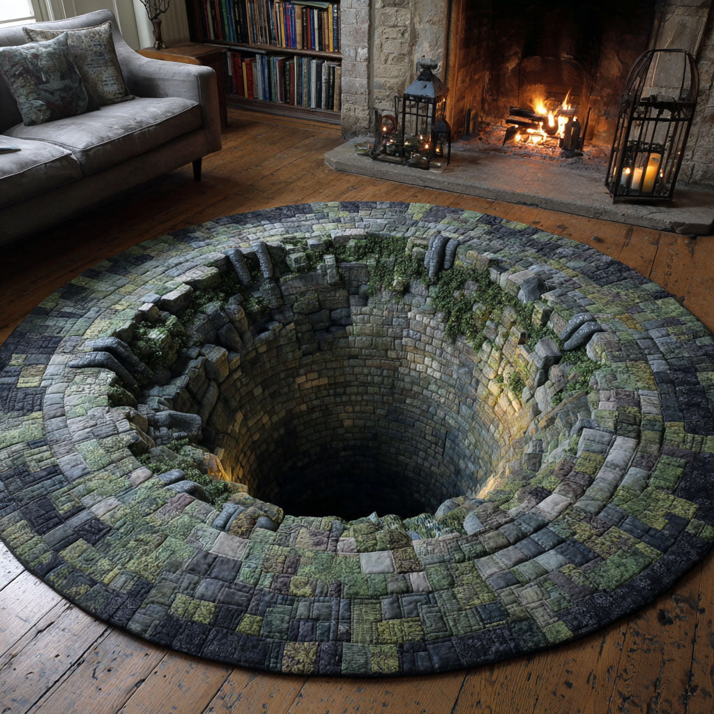 Forgotten Well WJ0312449CL Quilted Round Mat