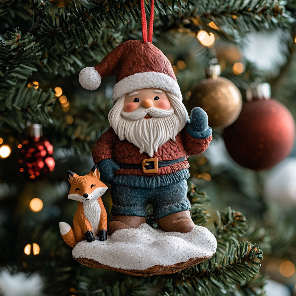 Fox And Gnome WJ2711128CL Christmas Ornament