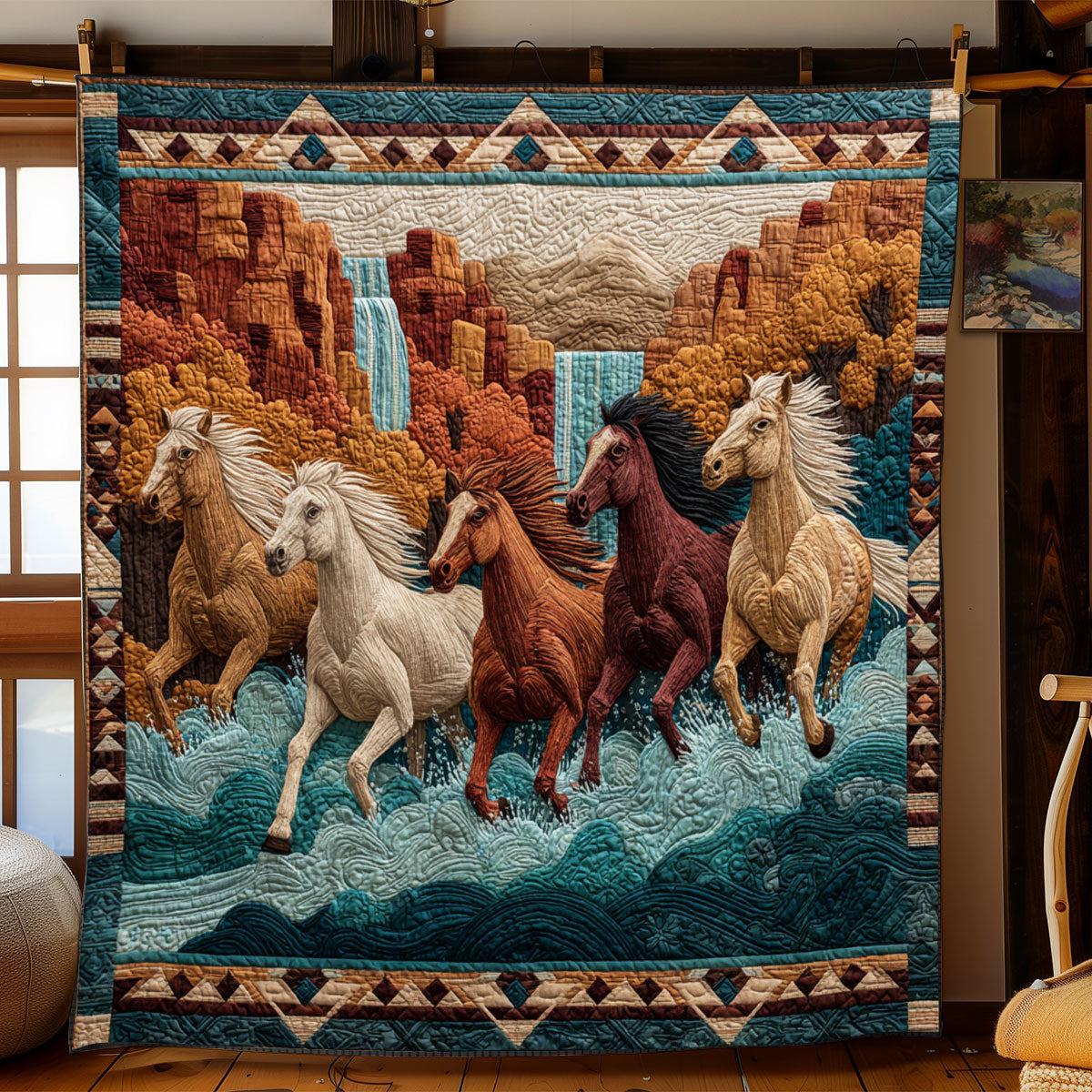 Gallop Through The Glade WJ0701057CL Quilt