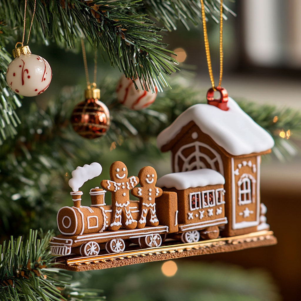 Ginger Train WJ0312364CL Christmas Ornament