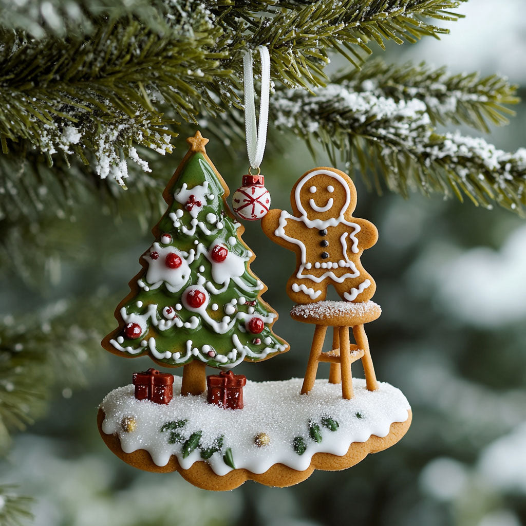 Gingerbread Christmas Tree WJ0312371CL Christmas Ornament