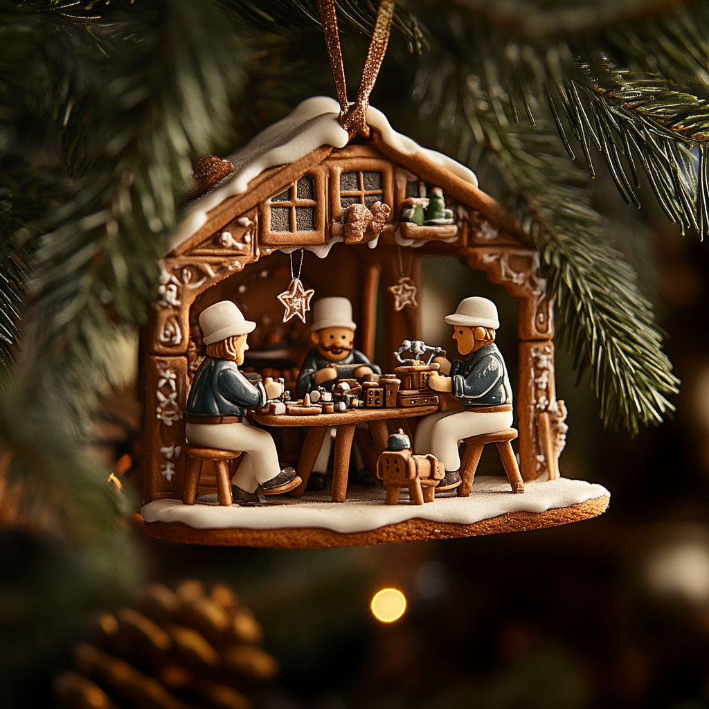 Gingerbread House WJ0312375CL Christmas Ornament