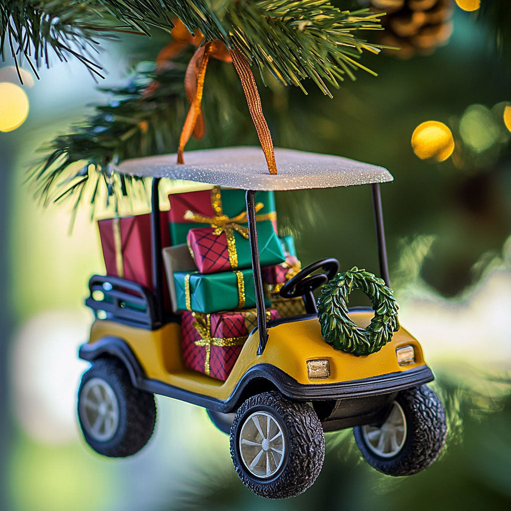 Golf Cart Noel WJ2611080CL Christmas Ornament