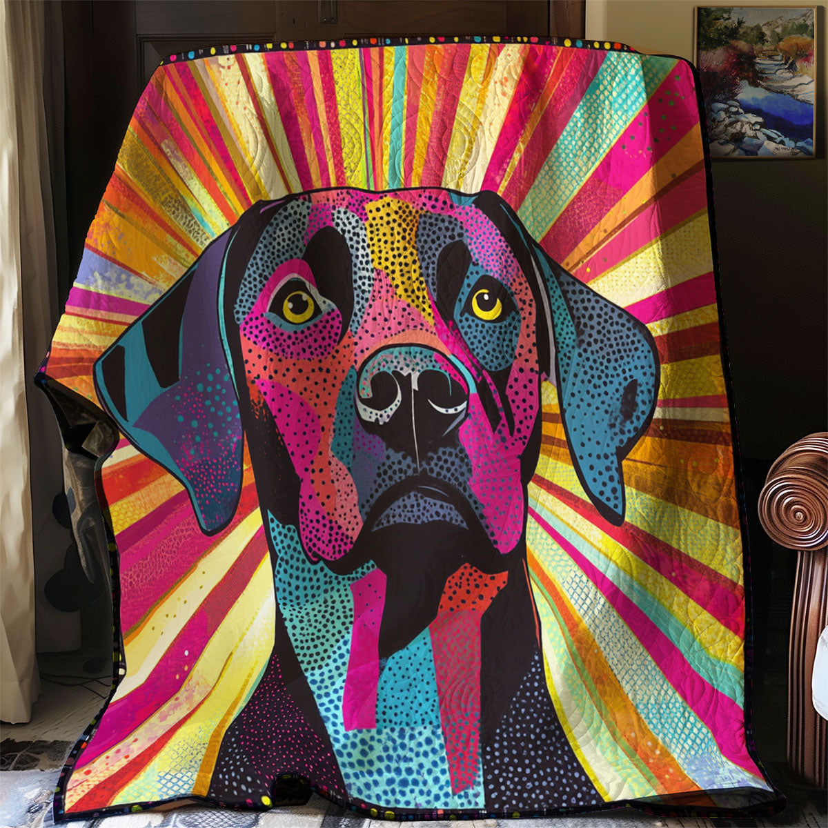 Groovy Dog Vibes WJ0901019CL Quilt