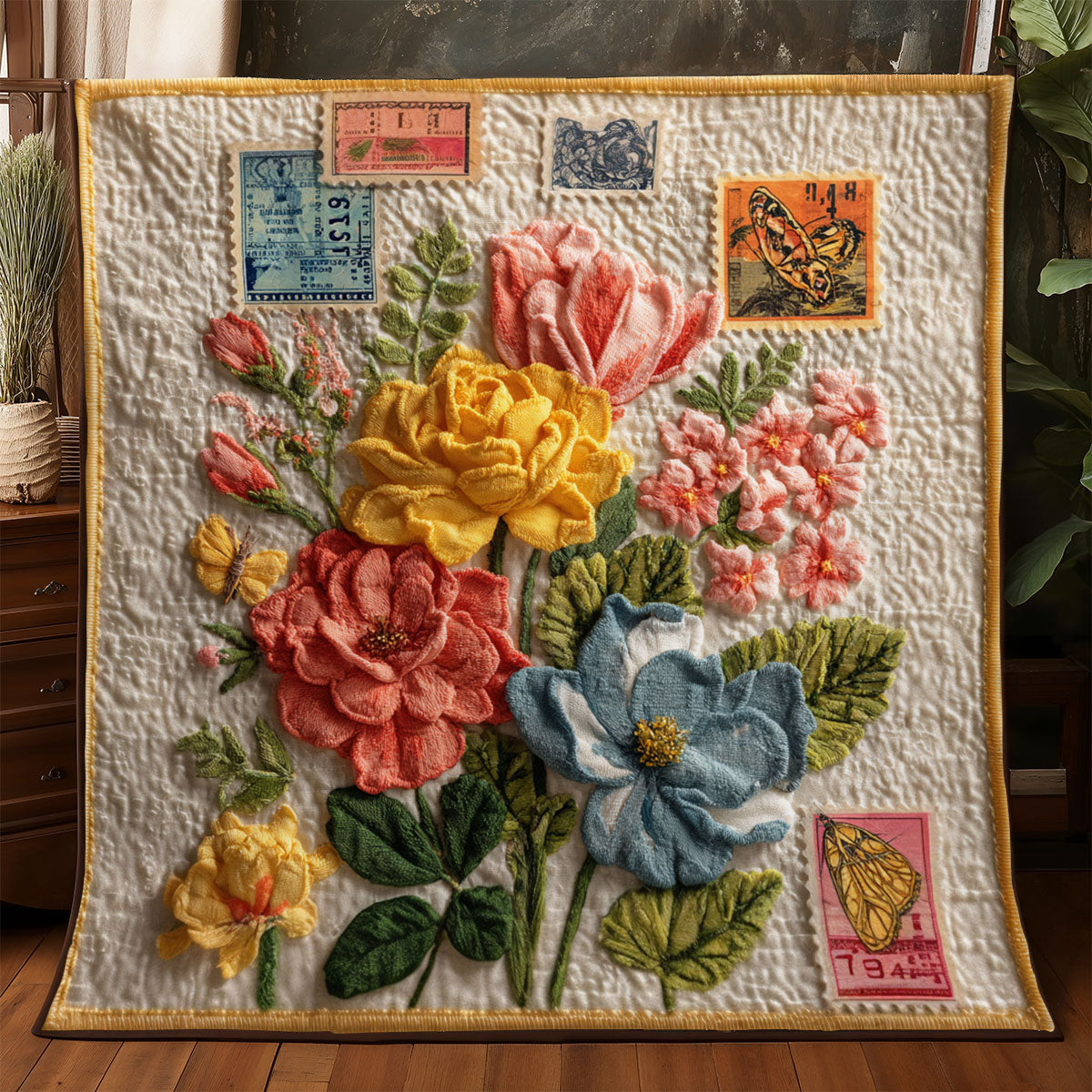 Heirloom Postal Garden WJ1301059CL Quilt