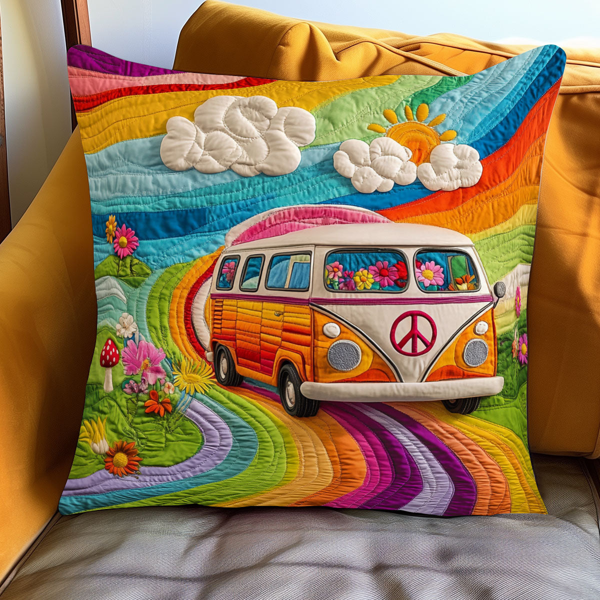 Hippie Road WJ1301094CL Quilt Pillow Case