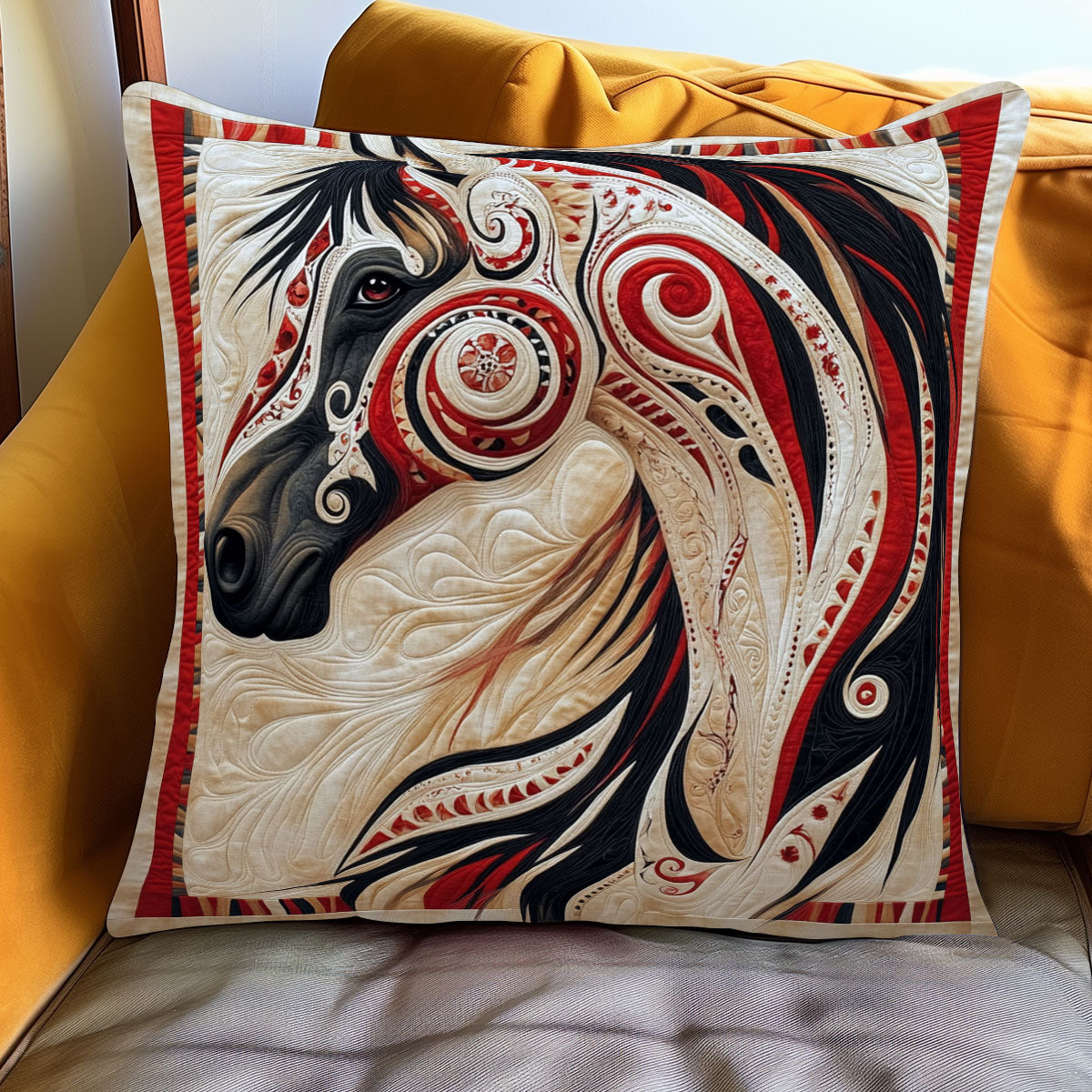 Horse Totem Motion WJ0801095CL Quilt Pillow Case