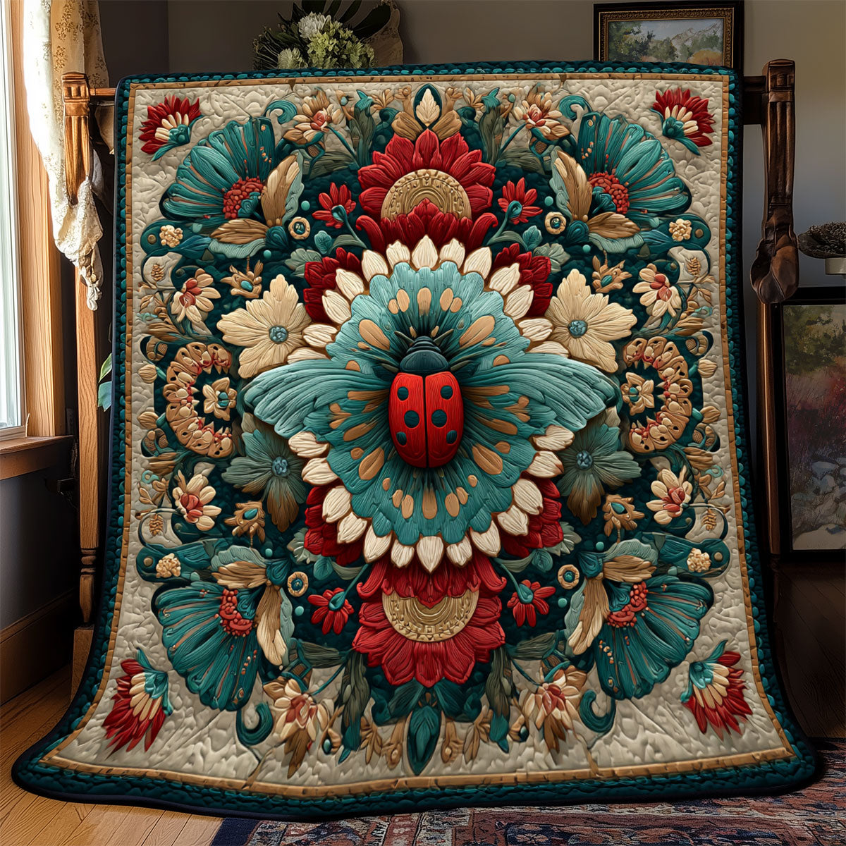 Ladybug Velvet Crown WJ0901041CL Quilt