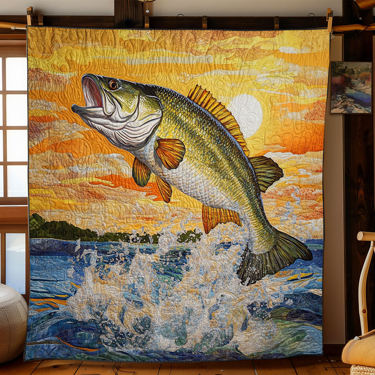 Largemouth Bass WJ0501019CL Quilt