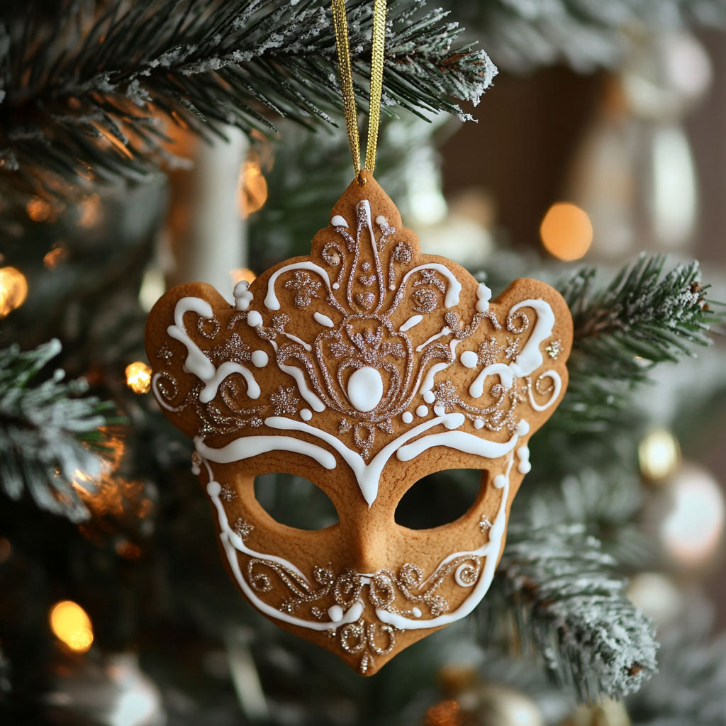 Masquerade Cookie WJ0312388CL Christmas Ornament