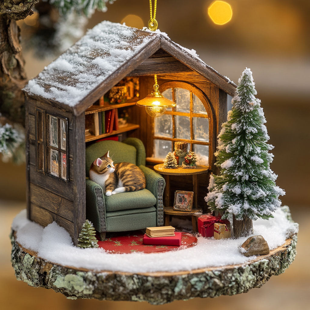 Merry Catnap WJ2511014CL Christmas Ornament