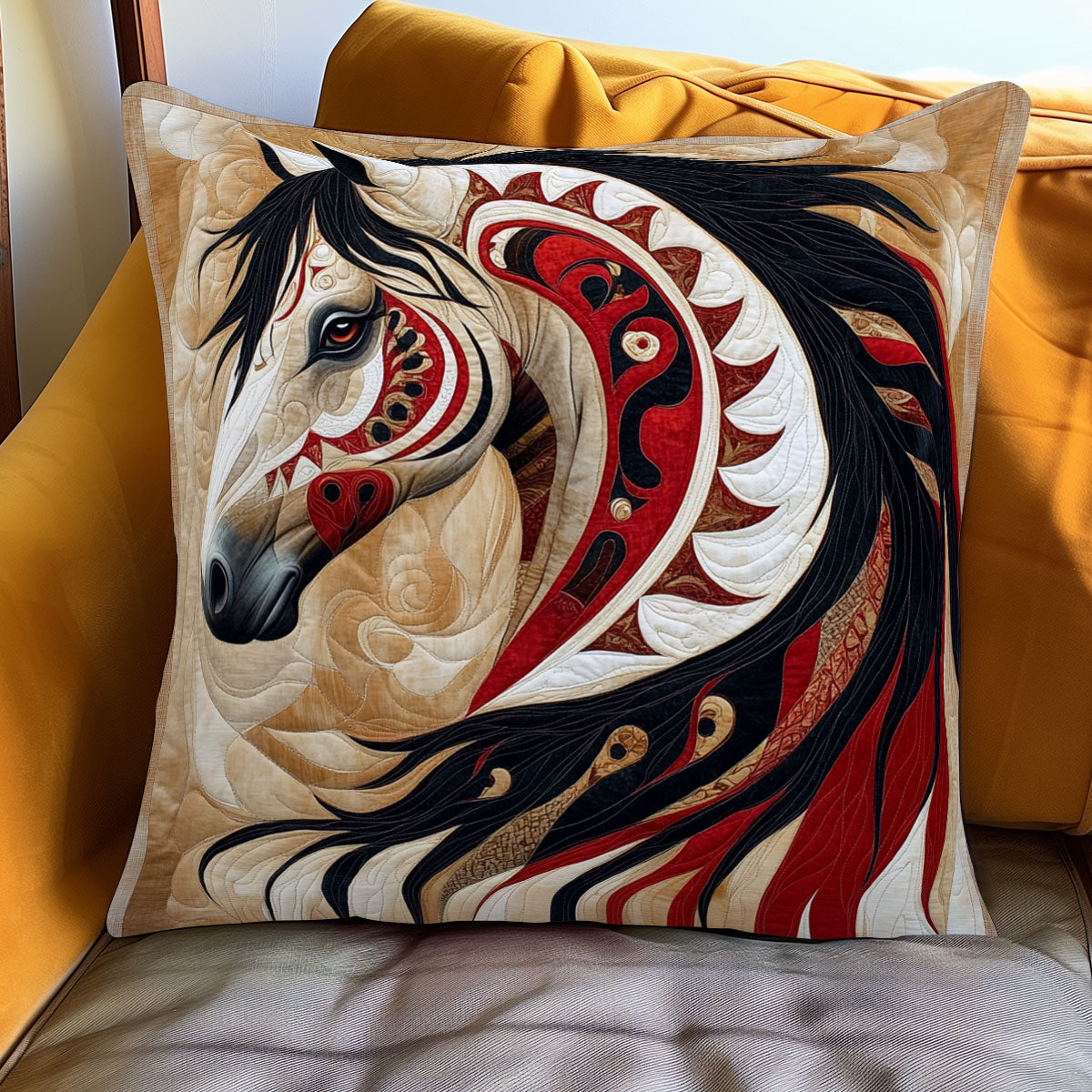 Mystic Plains Steed WJ0801097CL Quilt Pillow Case