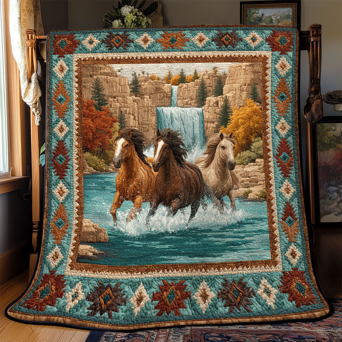 Nature’s Gallop WJ0701062CL Quilt