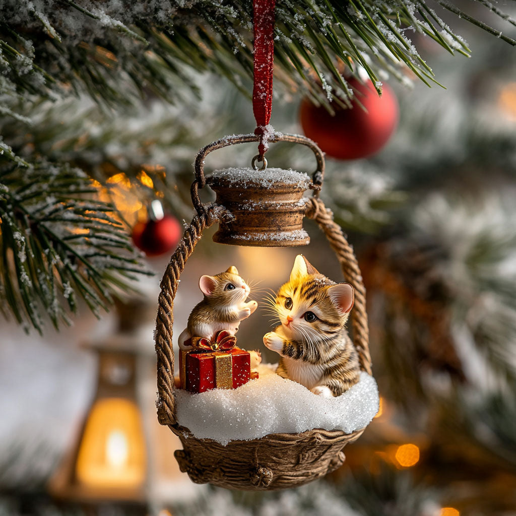 Nighttime Lantern Tale WJ2511015CL Christmas Ornament
