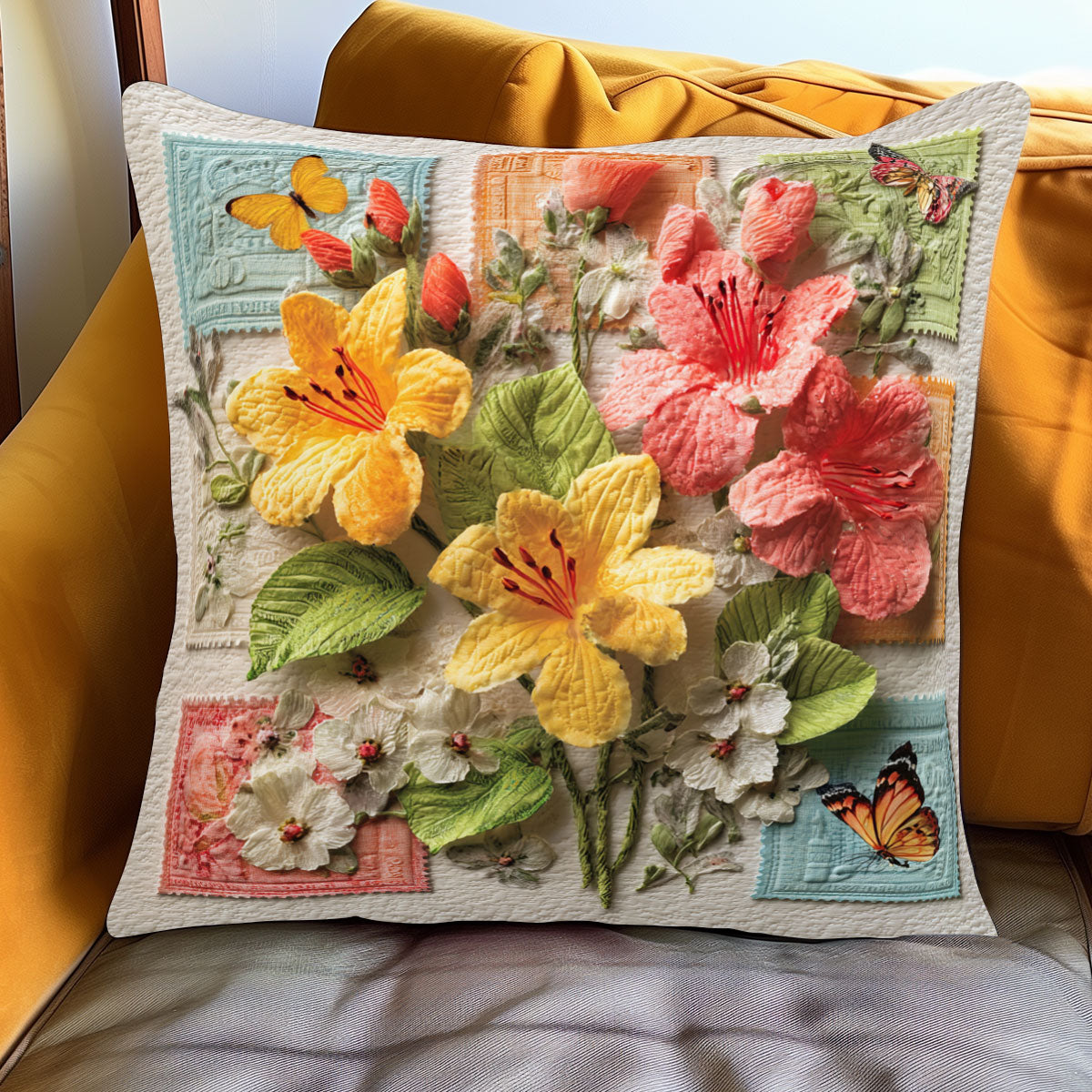 Old World Petals WJ1001087CL Quilt Pillow Case