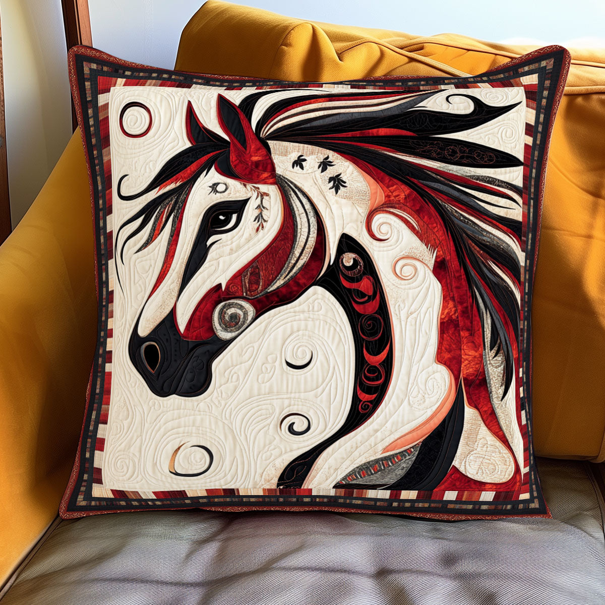 Painted Horse Spirit WJ0801098CL Quilt Pillow Case