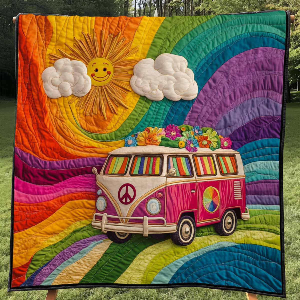 Peace Sign Road WJ1301041CL Quilt