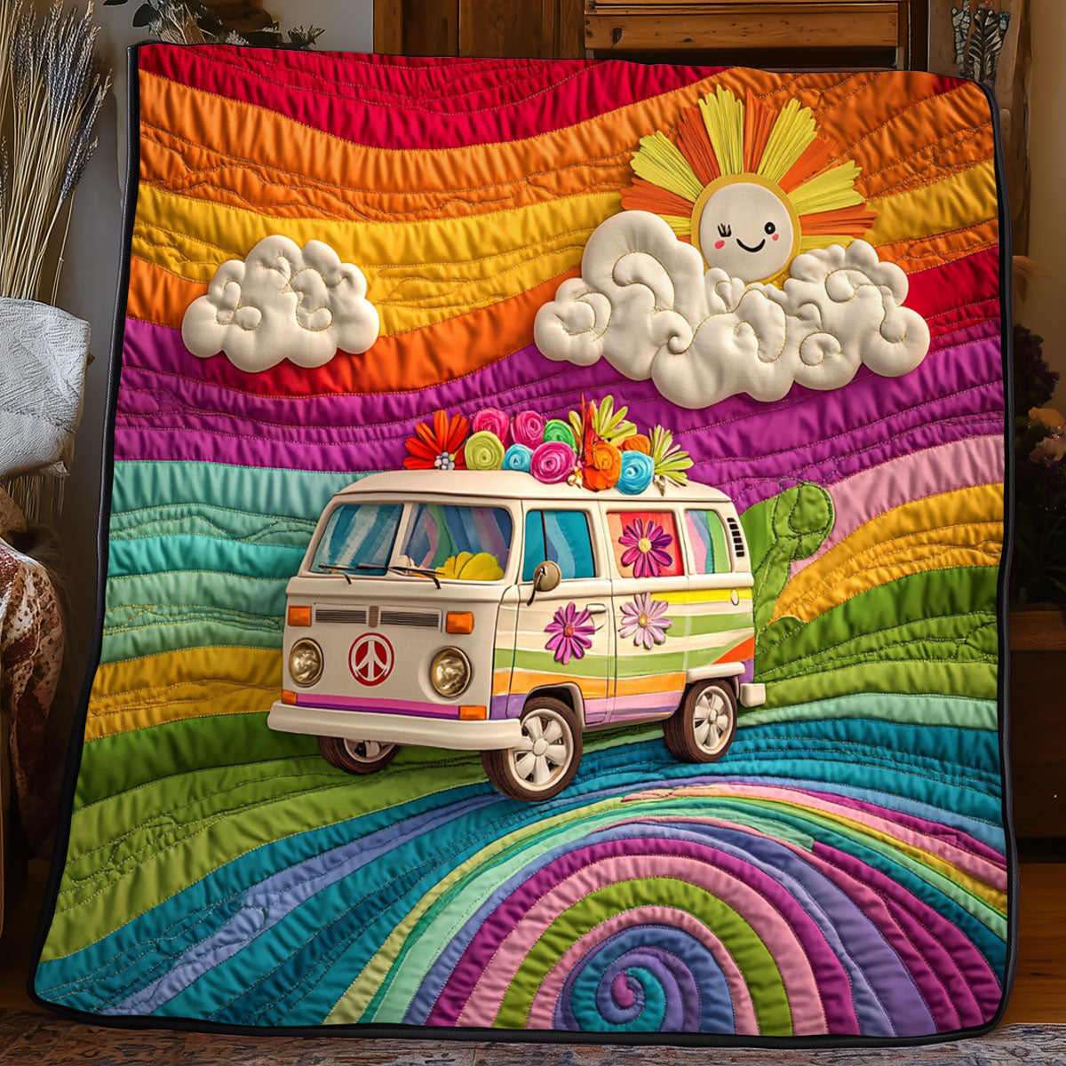 Peace Van WJ1301043CL Quilt
