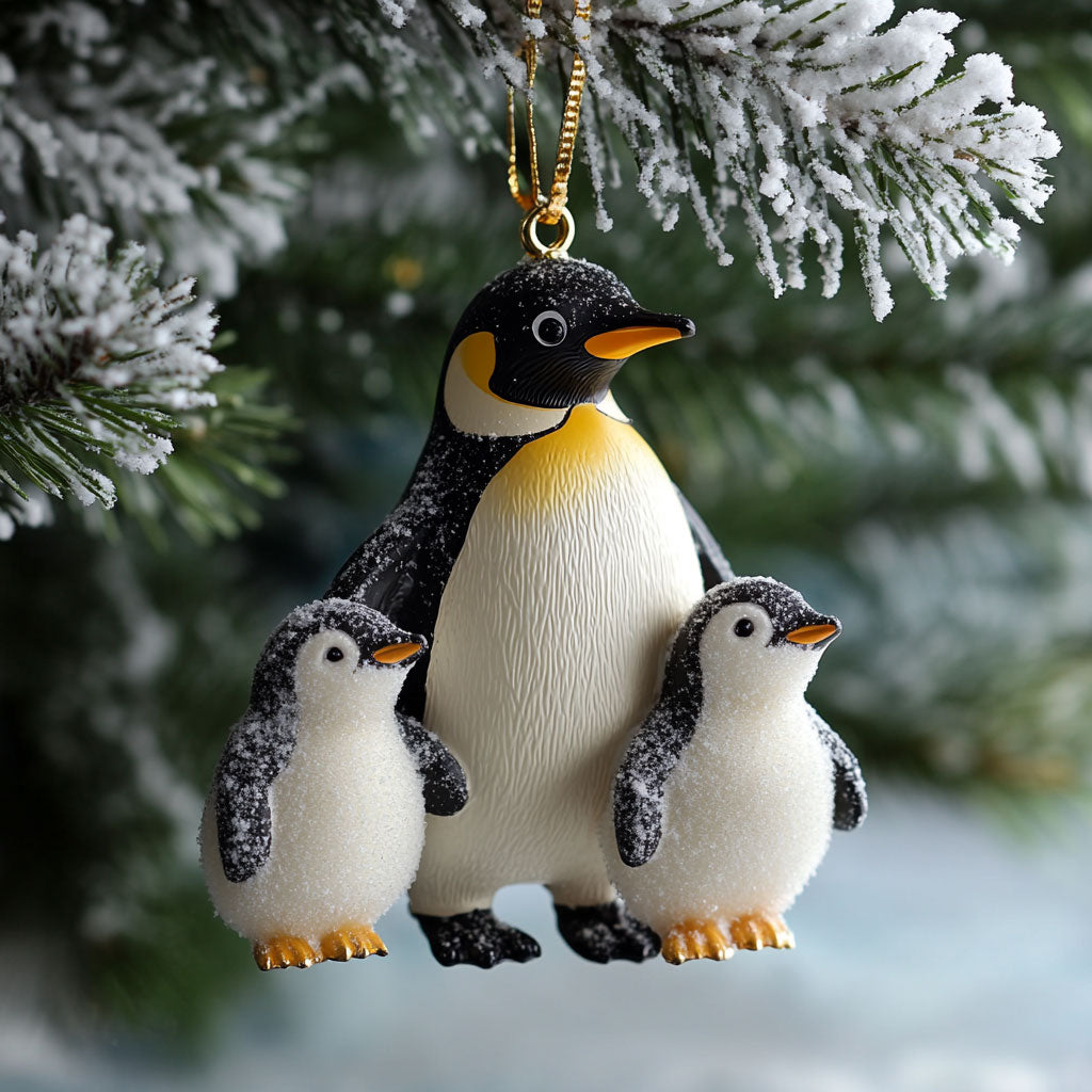 Penguin's Babies WJ0312432CL Christmas Ornament