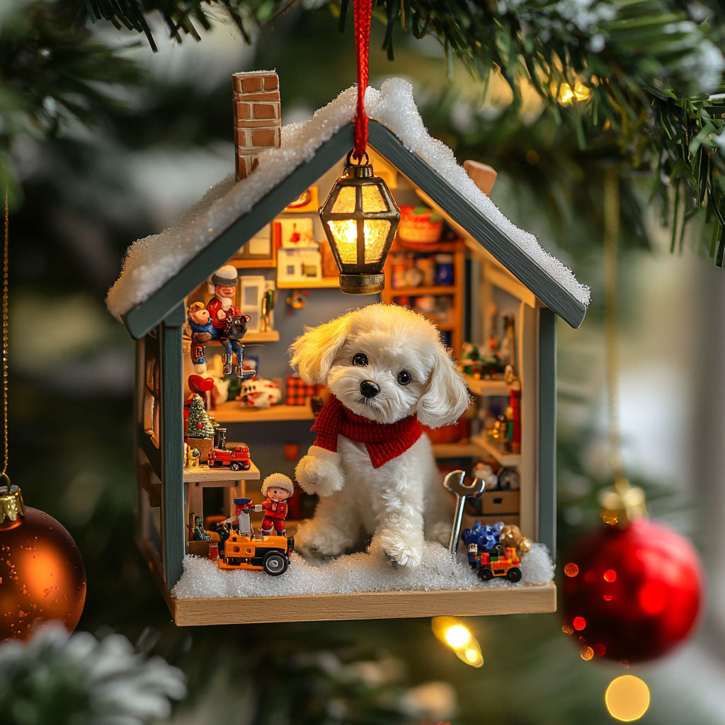 Puppy Toy House WJ2611045CL Christmas Ornament
