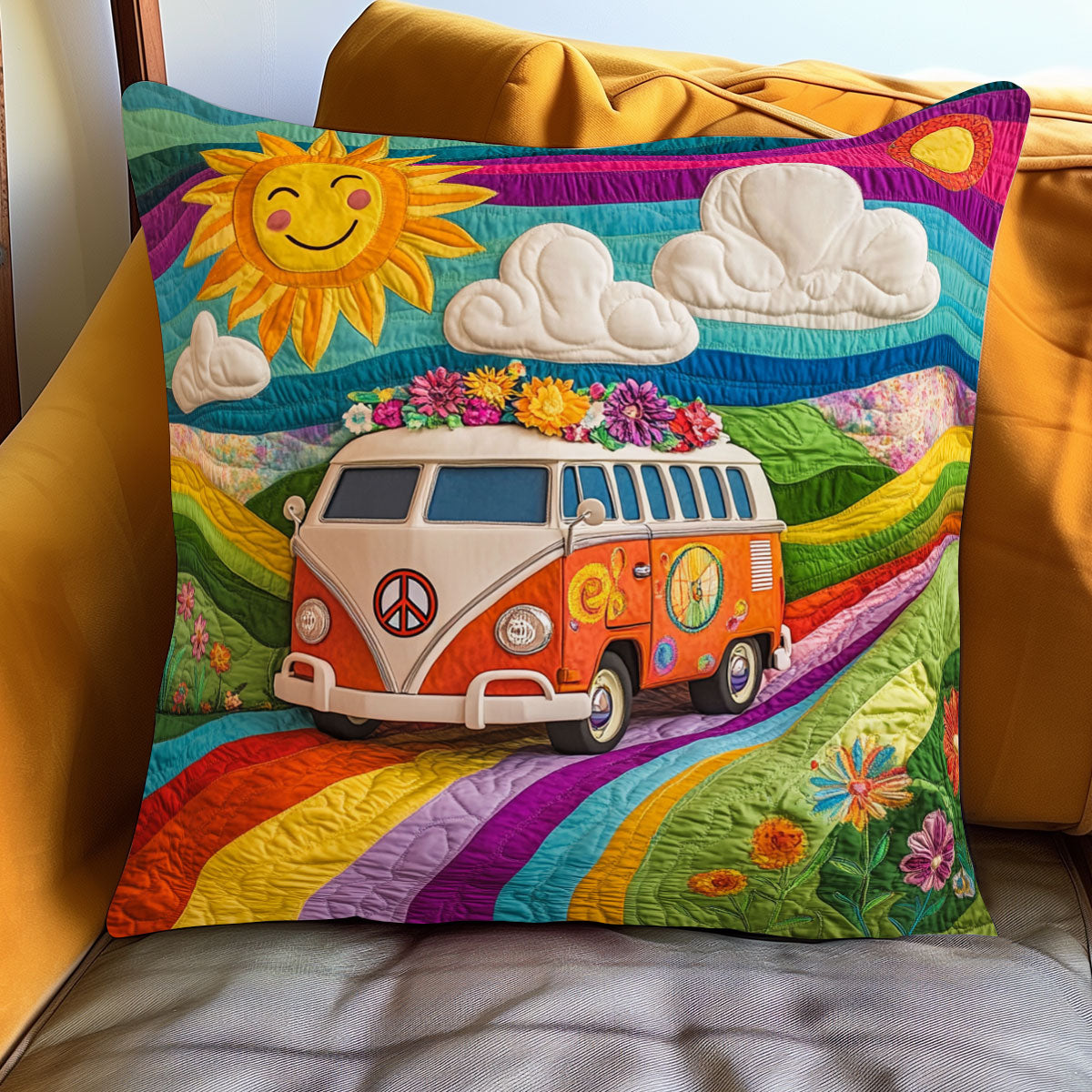 Rainbow Road WJ1301101CL Quilt Pillow Case