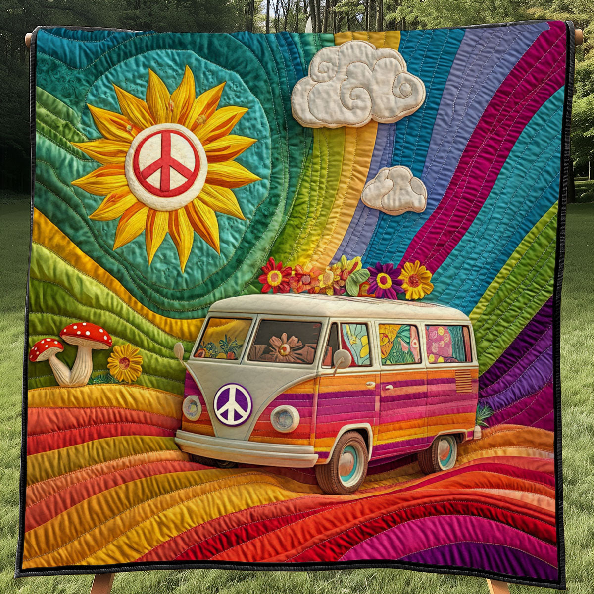 Rainbow Trip Road WJ1301046CL Quilt