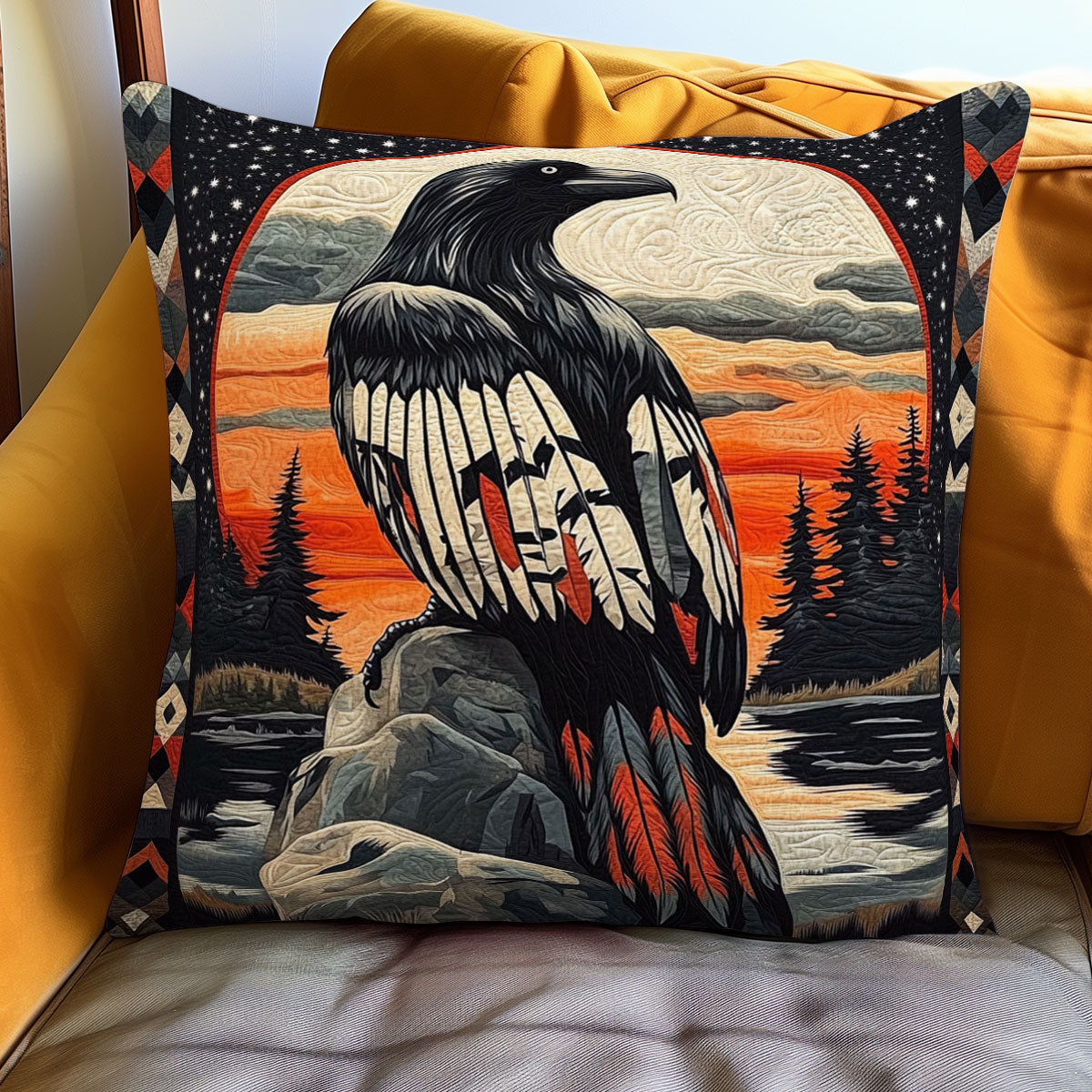 Raven Shadow Song WJ1001070CL Quilt Pillow Case
